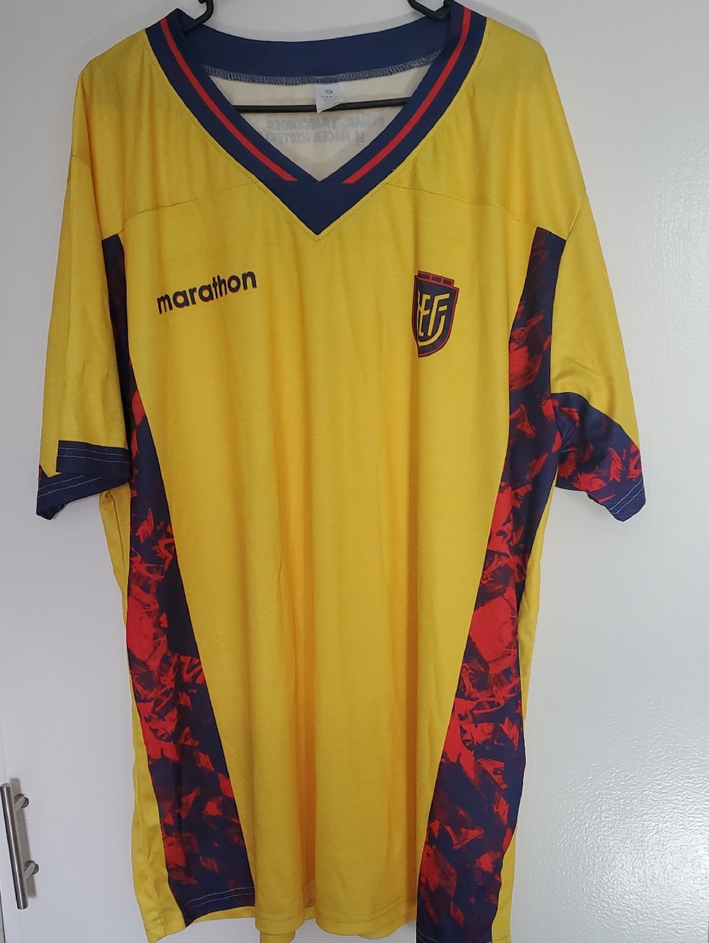 One clothing YELLOW Sports Jersey Top with Subtle Multicolor Print